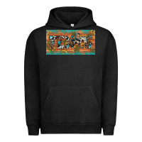 Pigment Black texas sunflower cactus cowhide leopard licence plate Urban Hoodie - Artiststas