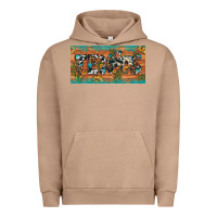 Pigment Burro texas sunflower cactus cowhide leopard licence plate Urban Hoodie - Artiststas