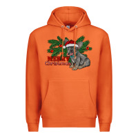 Carrot merry christmas french bulldog Premium Hoodie - RanaPortraitStore