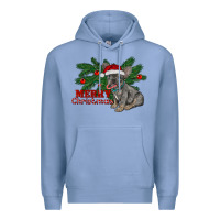 Colony Blue merry christmas french bulldog Premium Hoodie - RanaPortraitStore