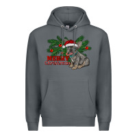 Rock merry christmas french bulldog Premium Hoodie - RanaPortraitStore