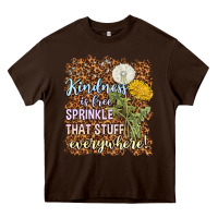 Chocolate Brown kindness is free sprinkle Heavy Core Tee - NancyCooperArtShop