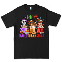 Black happy hallothanksmas Premium Tee - MaliasSmallBusiness