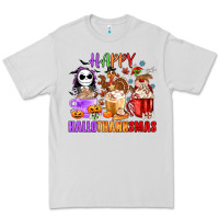 Dove Grey happy hallothanksmas Premium Tee - MaliasSmallBusiness
