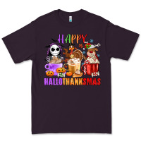 Plum happy hallothanksmas Premium Tee - MaliasSmallBusiness
