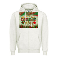 Oatmeal Heather christmas vibes tumbler Zipper Hoodie - BundleAndBundleShop
