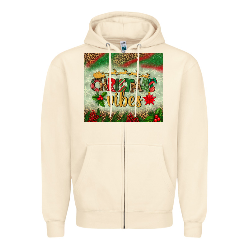 Christmas Vibes Tumbler Zipper Hoodie by BundleAndBundleShop | Teevron