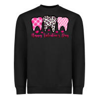 Black happy valentines day dentist Heavyweight Sweatshirt - OliviaCreatesArt