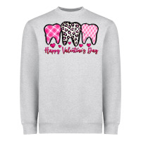Heather Grey happy valentines day dentist Heavyweight Sweatshirt - OliviaCreatesArt