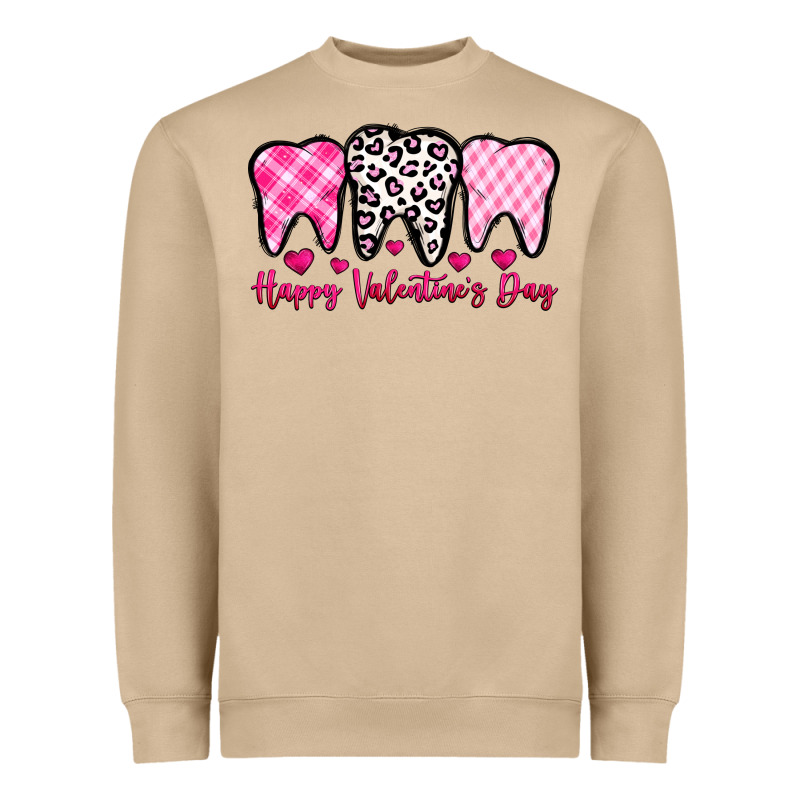 Happy Valentines Day Dentist Heavyweight Sweatshirt by OliviaCreatesArt | Teevron