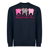 Navy happy valentines day dentist Heavyweight Sweatshirt - OliviaCreatesArt
