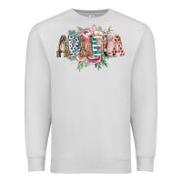 Dove Grey abuela flowers Premium Sweatshirt - RacoonDesign