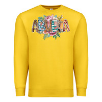 Lemon abuela flowers Premium Sweatshirt - RacoonDesign