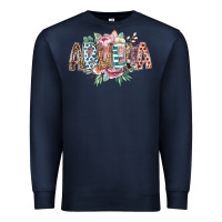 Navy abuela flowers Premium Sweatshirt - RacoonDesign
