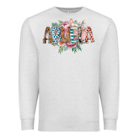 Oatmeal Heather abuela flowers Premium Sweatshirt - RacoonDesign
