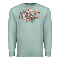 Seafoam abuela flowers Premium Sweatshirt - RacoonDesign