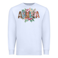 White abuela flowers Premium Sweatshirt - RacoonDesign