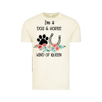 Vintage Arctic I'm A Dog & Horse Kind Of Queen Pet Lover Owner Vintage Tee - Bettercallsaul