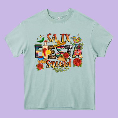 Fiesta Squad Heavy Core Tee Designed By Jahusdesignshop
