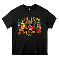 Black fiesta squad Heavy Core Tee - JahusDesignShop