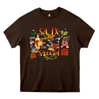 Chocolate Brown fiesta squad Heavy Core Tee - JahusDesignShop