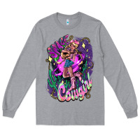Heather Grey Space cowgirl Long Sleeve Tee - HowdyJamesFarm