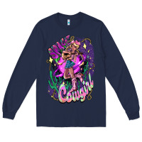 Navy Space cowgirl Long Sleeve Tee - HowdyJamesFarm
