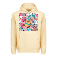 Pina Colada hospital nurse coffee cups with leopard seamless pattern bbs Premium Hoodie - BundleAndBundleShop