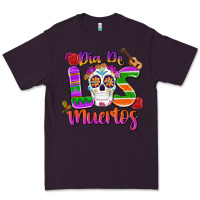 Plum dia de los muertos Premium Tee - MaliasSmallBusiness