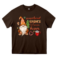 Chocolate Brown gingerbread wishes cocoa kisses Heavy Core Tee - MaliasSmallBusiness
