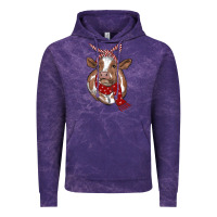 Cloud Purple christmas scarf heifer Vintage Hoodie - RanaPortraitStore