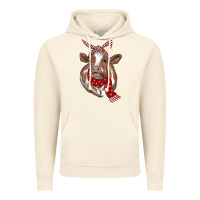 Vintage Artic christmas scarf heifer Vintage Hoodie - RanaPortraitStore