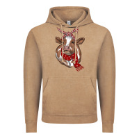 Vintage Coffee christmas scarf heifer Vintage Hoodie - RanaPortraitStore