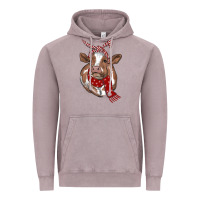 Vintage Zinc christmas scarf heifer Vintage Hoodie - RanaPortraitStore