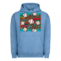 Pigment Pebble Blue baseball Urban Hoodie - Artiststas