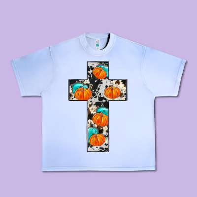 Pumpkin Cross Urban Heavy Tee Designed By Jahusdesignshop