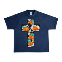 Navy pumpkin cross Urban Heavy Tee - JahusDesignShop