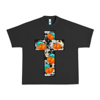 Pigment Black pumpkin cross Urban Heavy Tee - JahusDesignShop