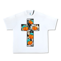 White pumpkin cross Urban Heavy Tee - JahusDesignShop