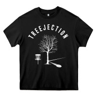 Black Disc Golf Funny Sports Tree Disc Golf Player Heavy Core Tee - tuanDangUi