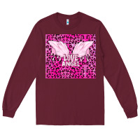 Burgundy love angel Long Sleeve Tee - TumblerDesignByShophia