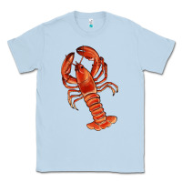 Dusty Blue crawfish Classic Tee - RanaPortraitStore