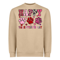 Mushroom happy valentine's day paws Heavyweight Sweatshirt - OliviaCreatesArt