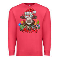Cardinal Mooey Christmas Premium Sweatshirt - CowhideDigitalArt