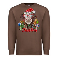 Chestnut Mooey Christmas Premium Sweatshirt - CowhideDigitalArt