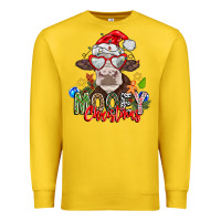 Lemon Mooey Christmas Premium Sweatshirt - CowhideDigitalArt