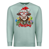 Seafoam Mooey Christmas Premium Sweatshirt - CowhideDigitalArt