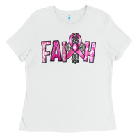 White horseshoe with roses and cross Ladies Tee - RanaPortraitStore