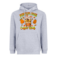 Heather Grey pumpkin spice coffee club Heavyweight Hoodie - CowhideDigitalArt