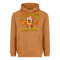 Meerkat pumpkin spice coffee club Heavyweight Hoodie - CowhideDigitalArt